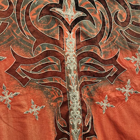 Roar Signature Y2K Long Sleeve Button Up Mens Shirt - Picture 11 of 13